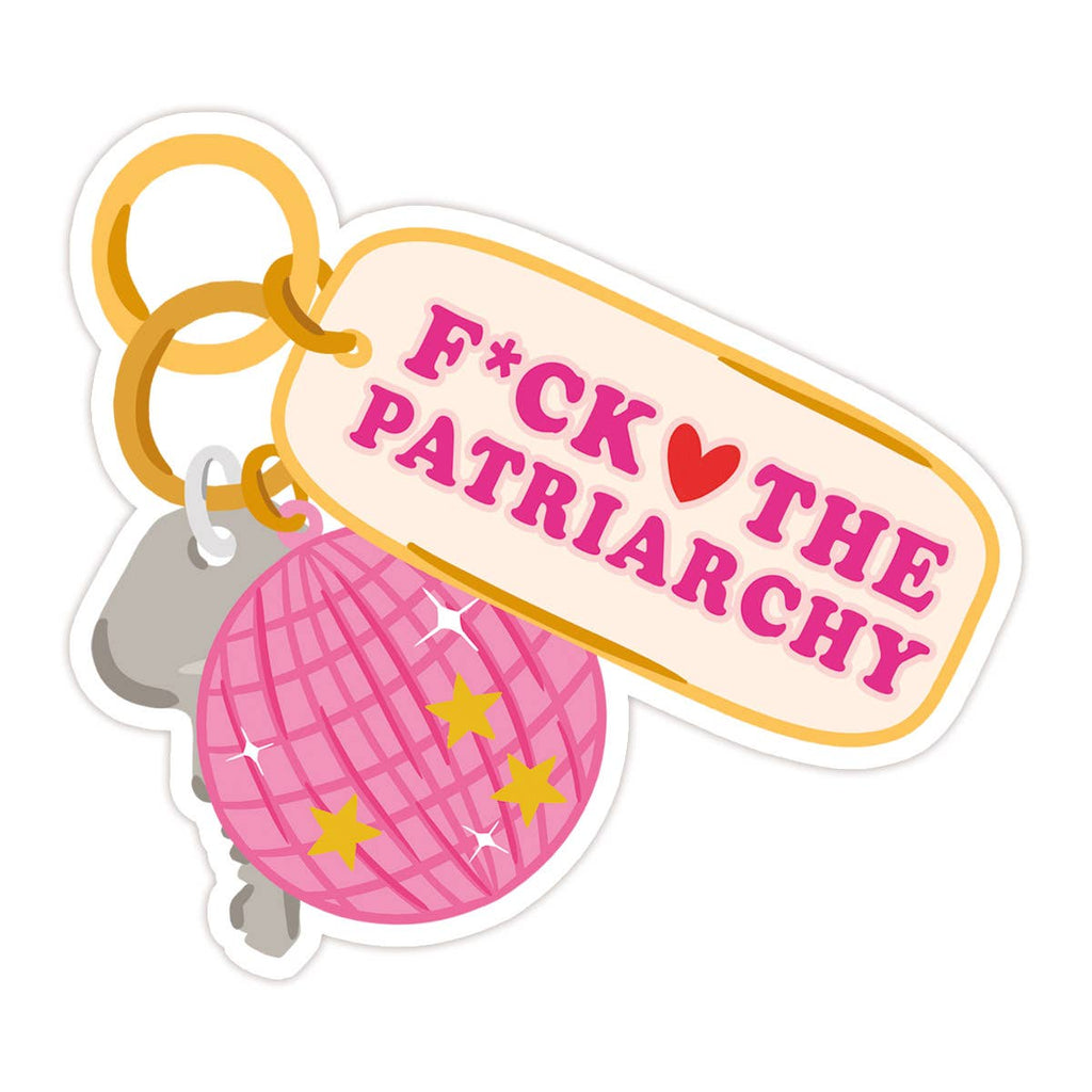 Patriarchy Keychain Vinyl Sticker