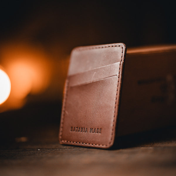 Batavia Made | Card Holder Wallet with Genuine Bridle Leather