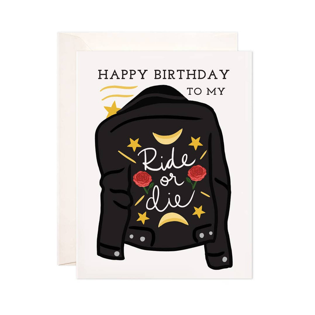 Ride or Die Birthday Greeting Card - Birthday Card