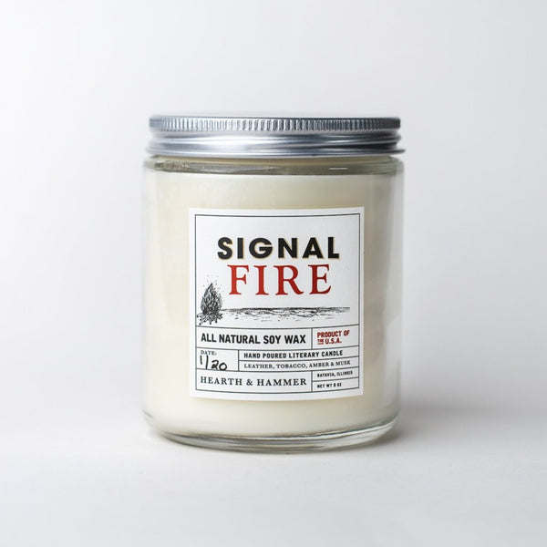 hearth and hand leather and tobacco candle Literary Soy | Signal Fire Scented woody notes of N ̊08 Hearth Amazon.com: Hearth & Hand with Two dents in