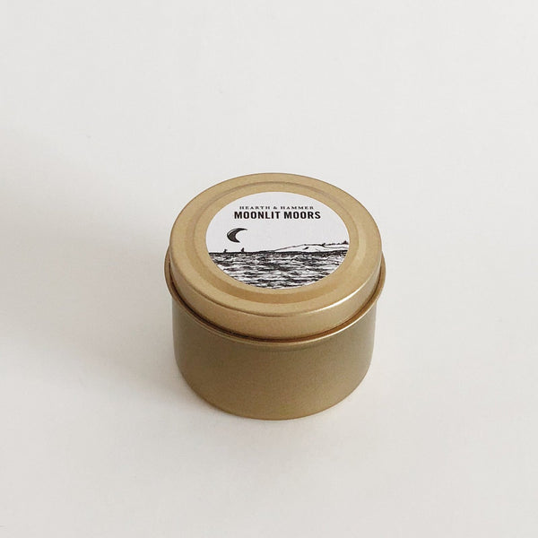 Travel Literary Soy Candle Tin, Moonlit Moors