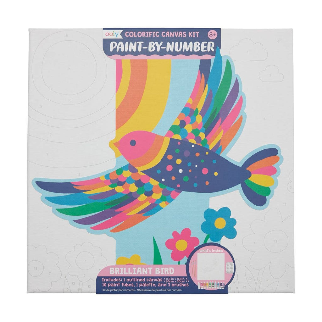 Colorific Canvas Paint By Number Kit | Brilliant Bird