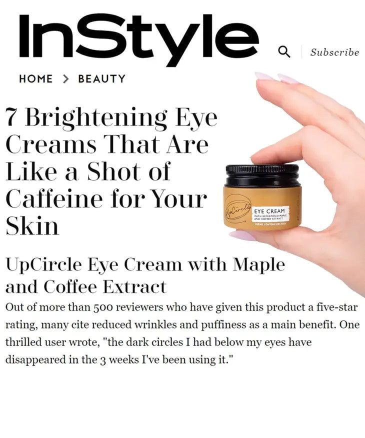 Eye Cream with Cucumber, Hyaluronic Acid, and Coffee