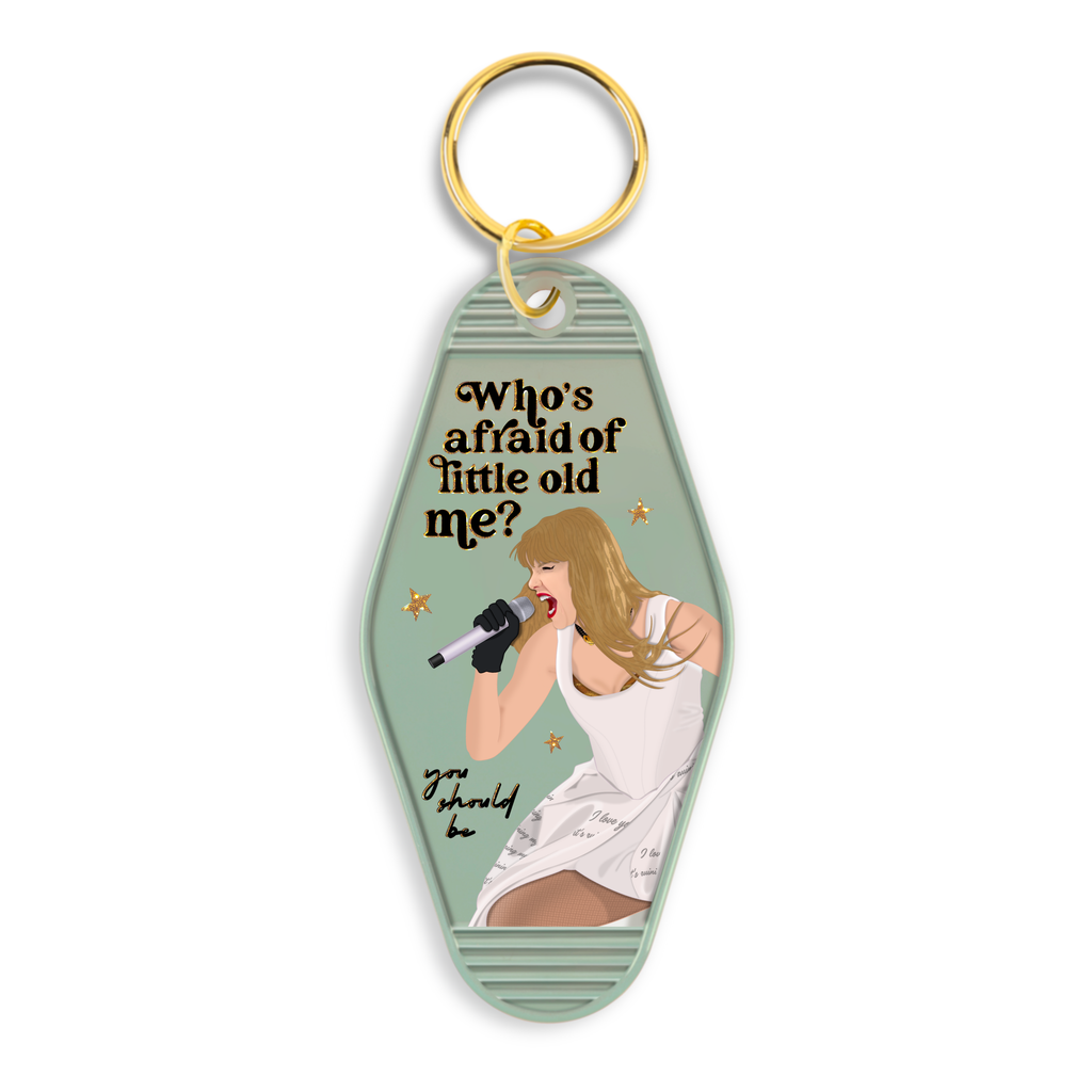 Taylor Swift Who's Afraid of Little Old Me Motel Keychain