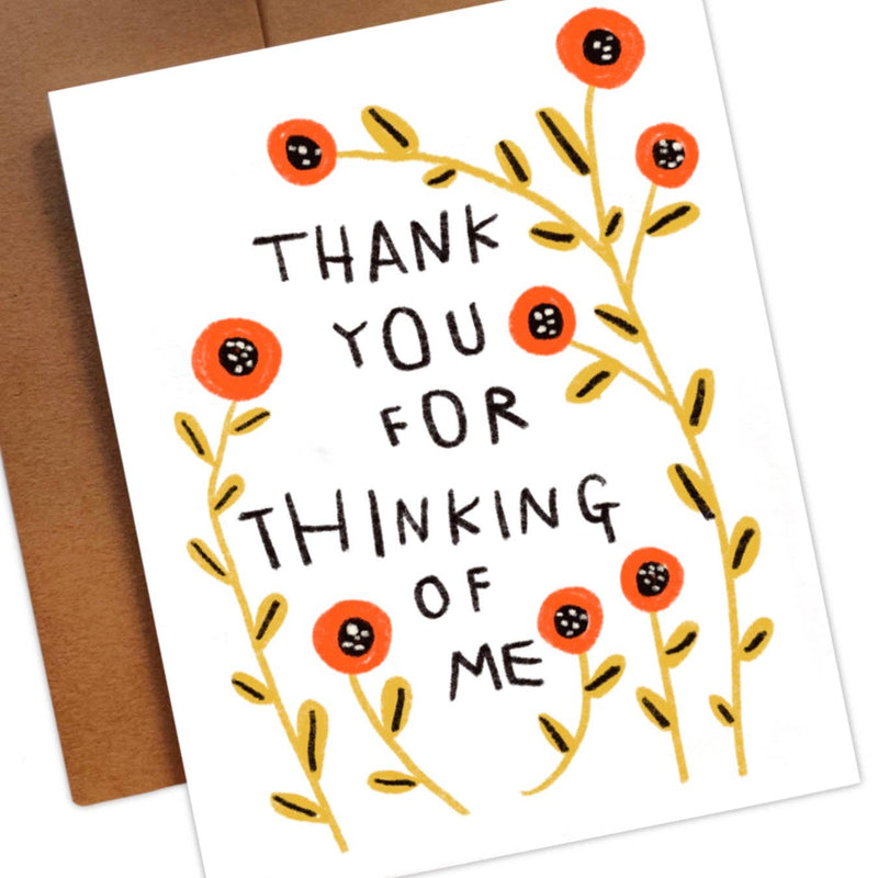 Thank You For Thinking of Me Card