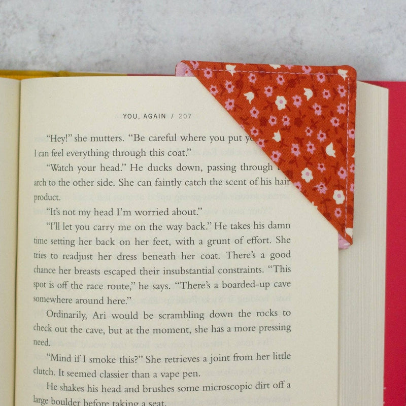 Red Calico Corner Bookmark