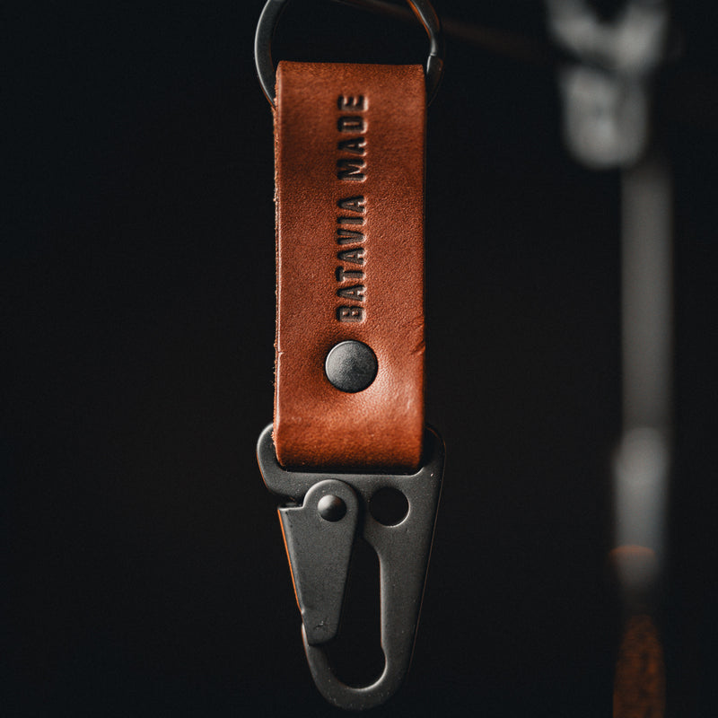 Batavia Made | Key Fob with Genuine Bridle Leather