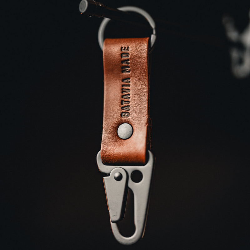 Batavia Made | Key Fob with Genuine Bridle Leather