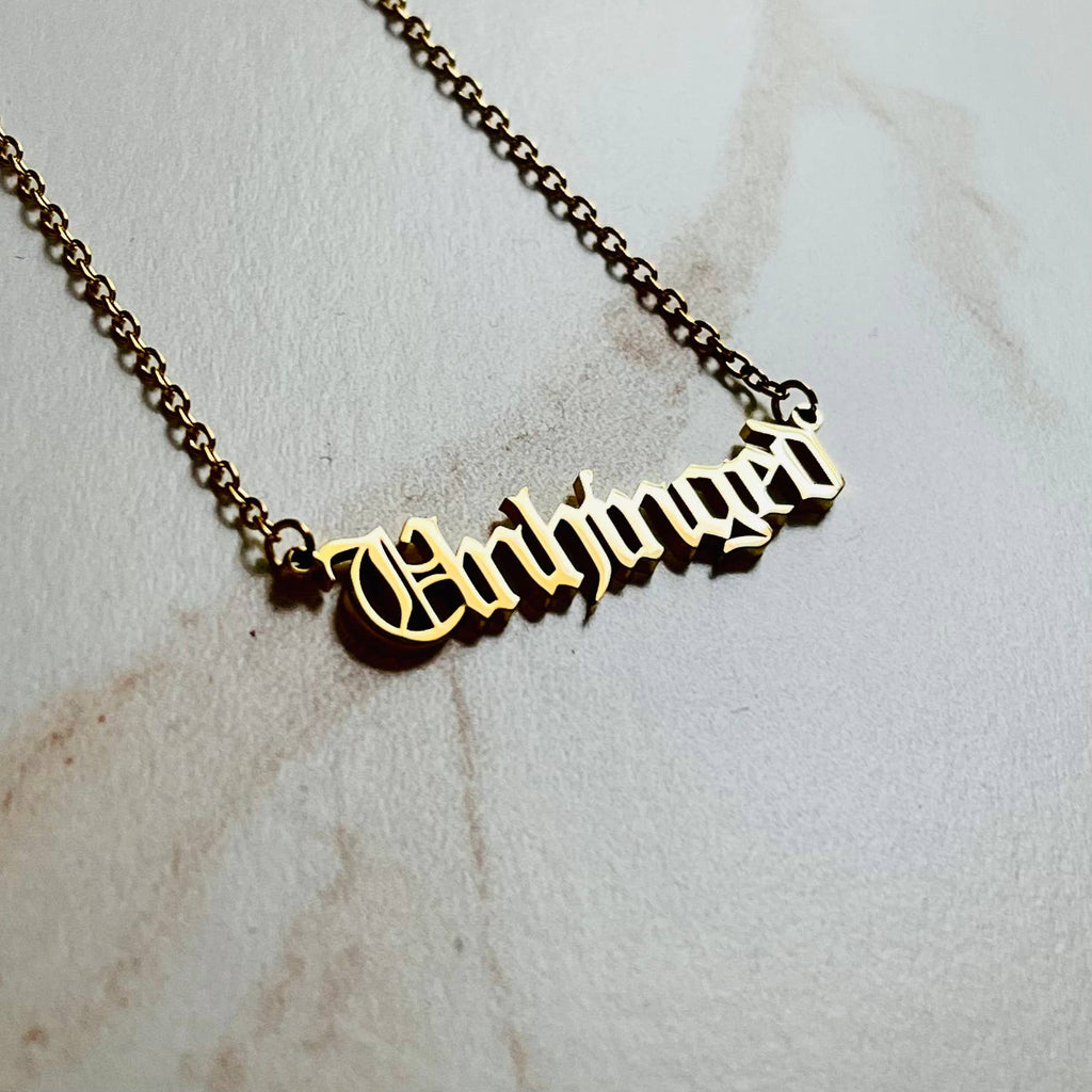 Unhinged Necklace in Gold