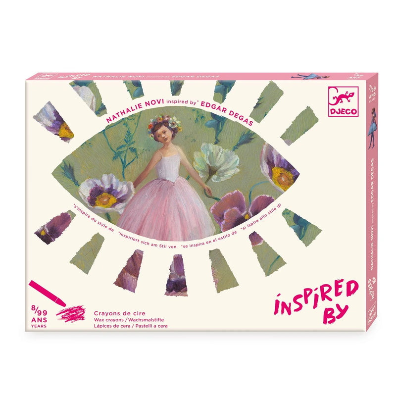 The Ballerina Inspired by Edgar Degas Wax Crayons Art Kit