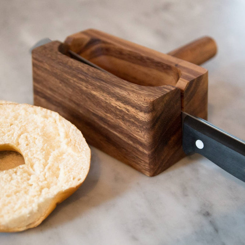 Acacia Wood Bagel Miter