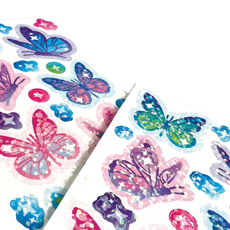 Stickiville Skinny Stickers | Glittery Butterflies