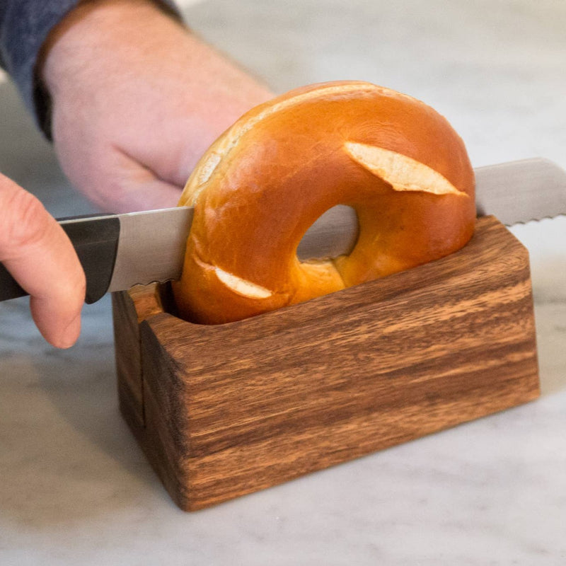 Acacia Wood Bagel Miter