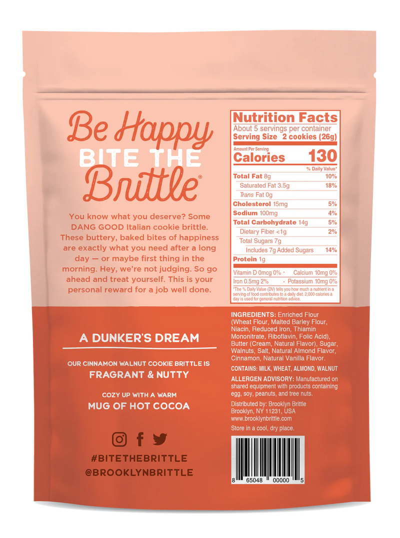 Cinnamon Walnut Cookie Brittle