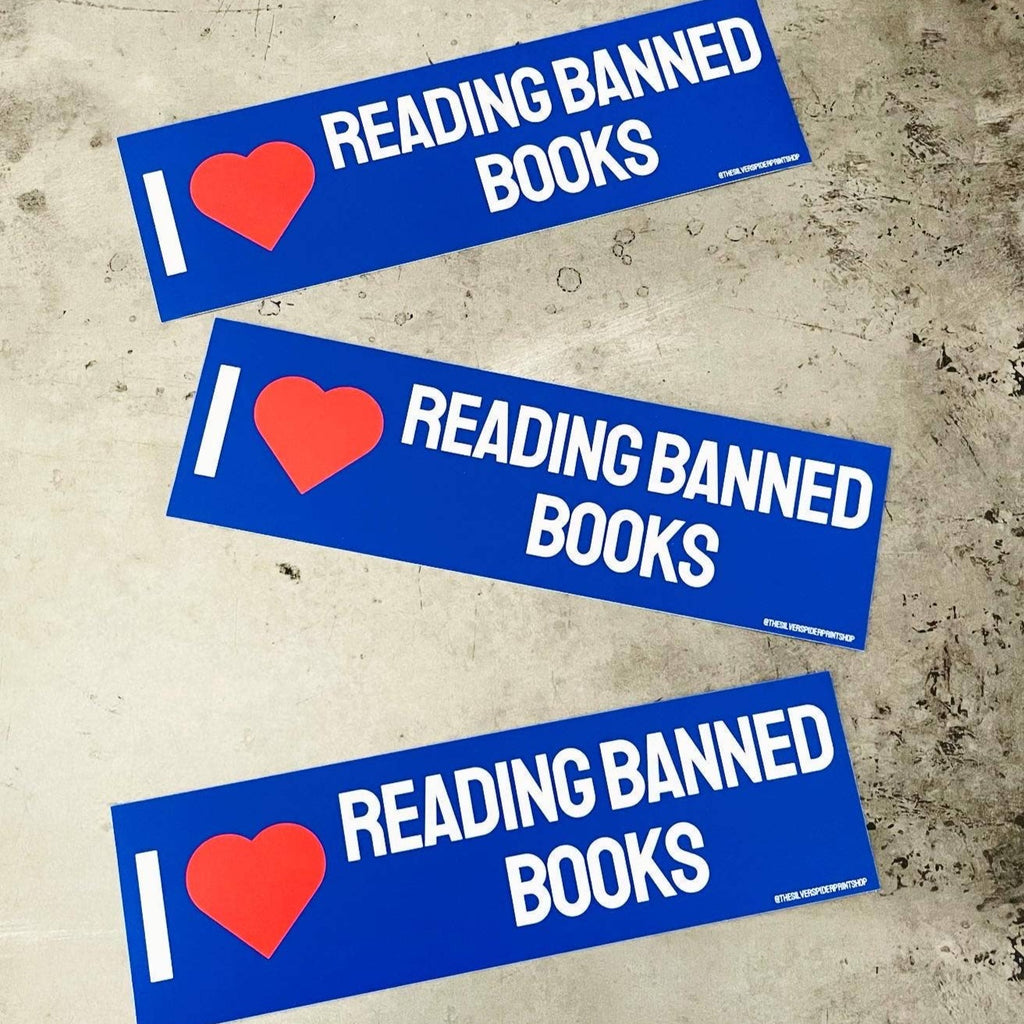 Banned Books Bumper Sticker