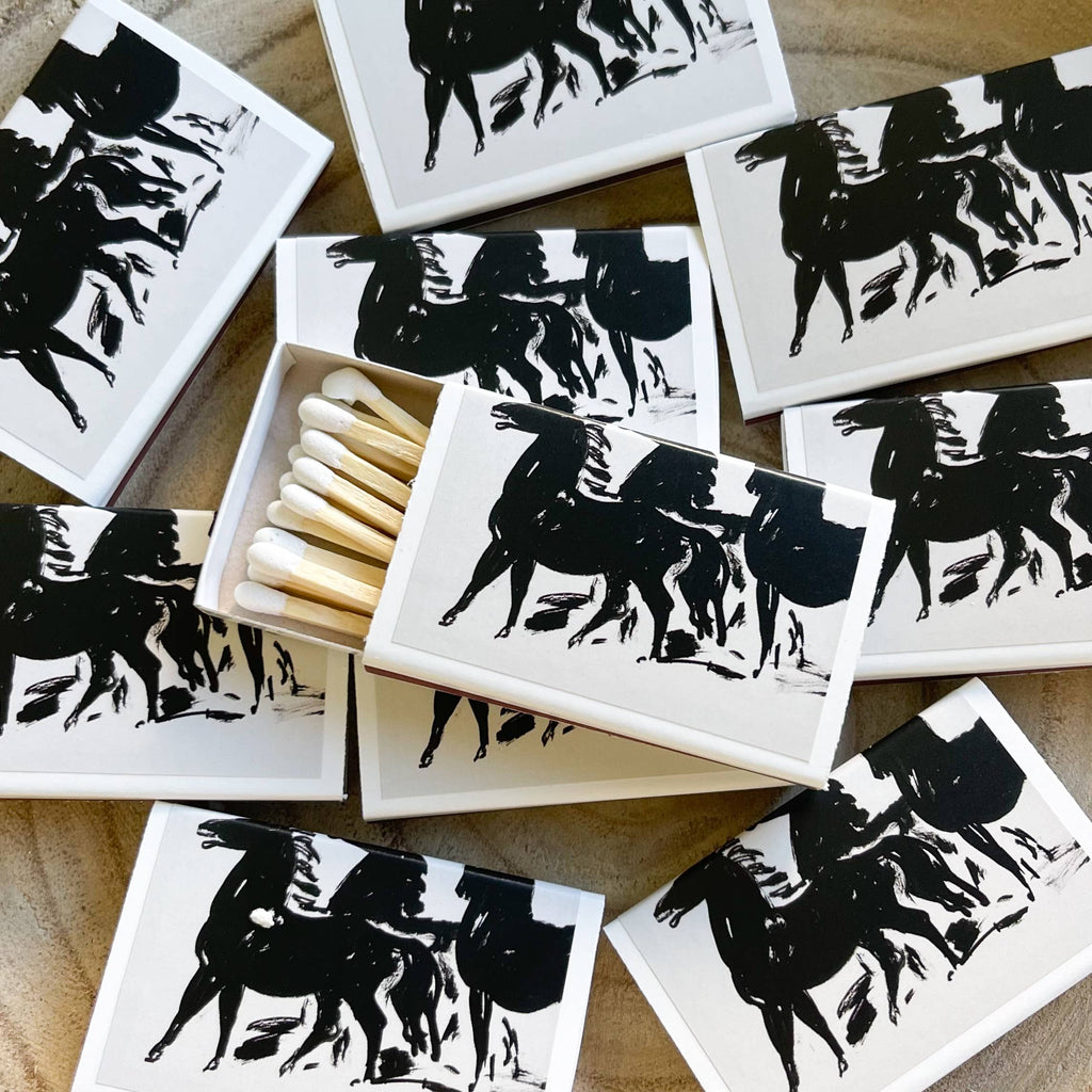 Abstract Wild Horses Matchbook