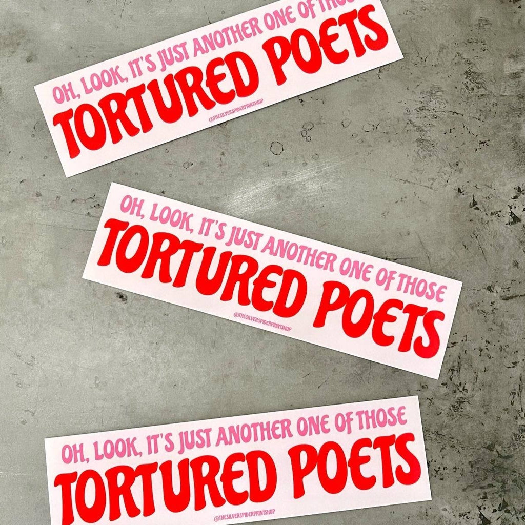 Tortured Poets Bumper Sticker