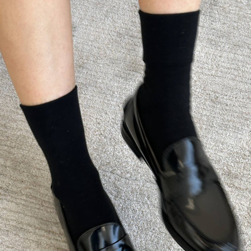 Sneaker Socks in True Black