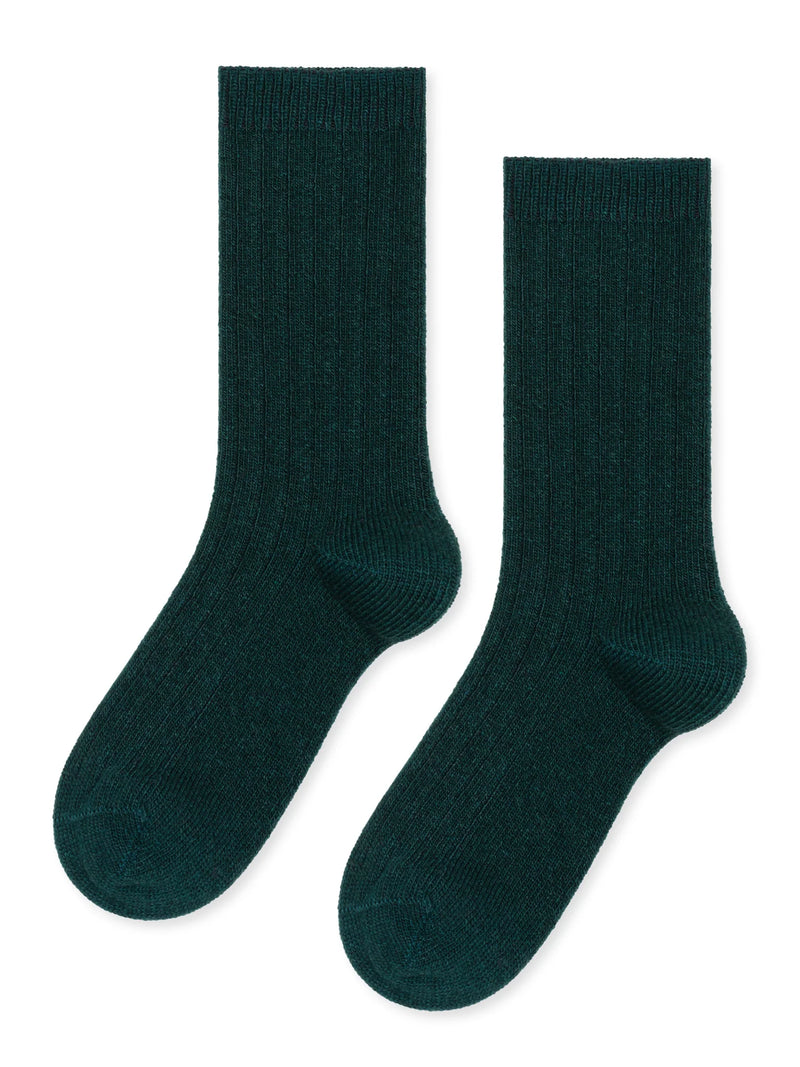 Italia Cashmere Socks in Hunter Green