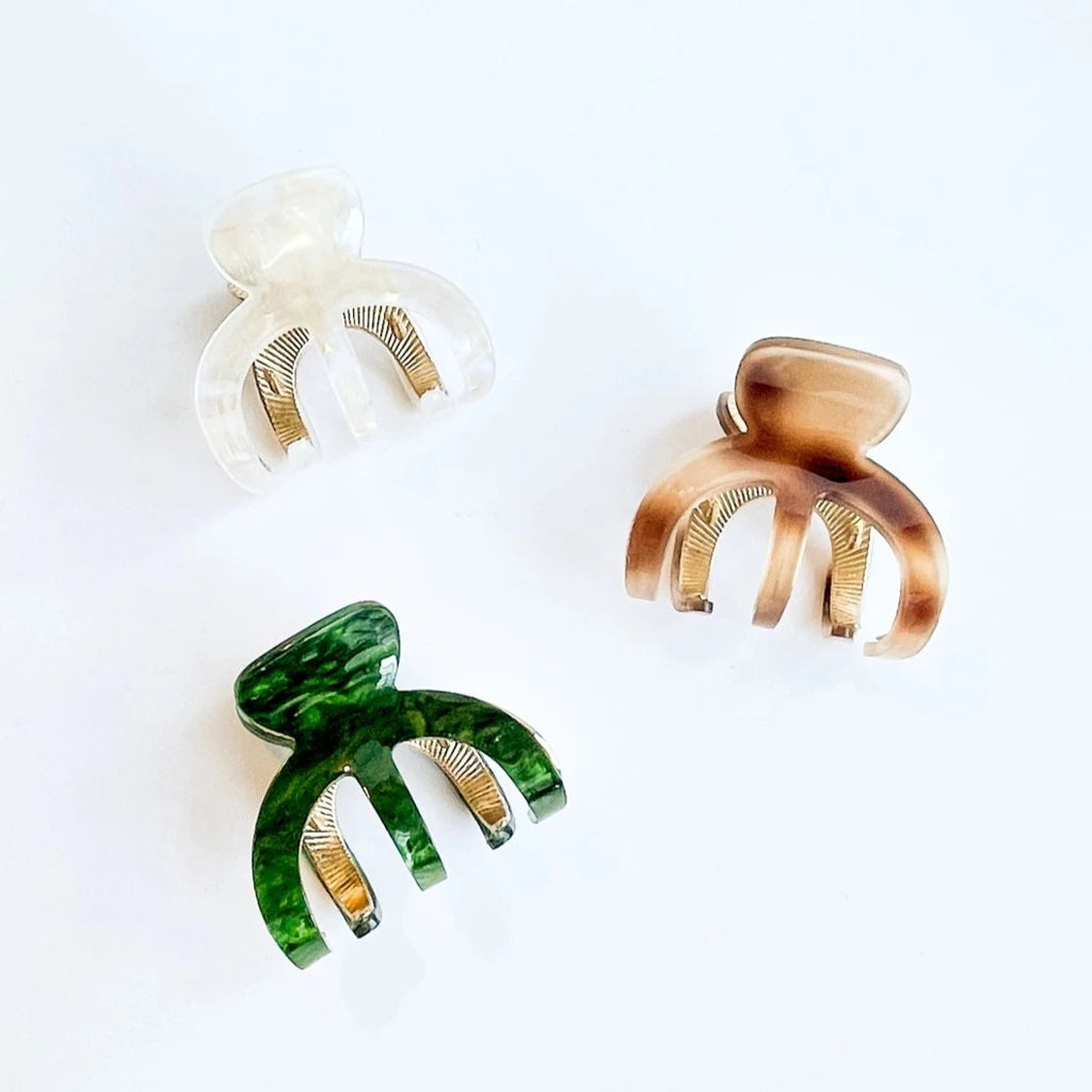 Jade | Octopus Metal Claw Clip
