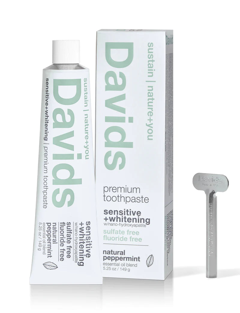 David's Natural Toothpaste | Sensitive + Whitening Peppermint