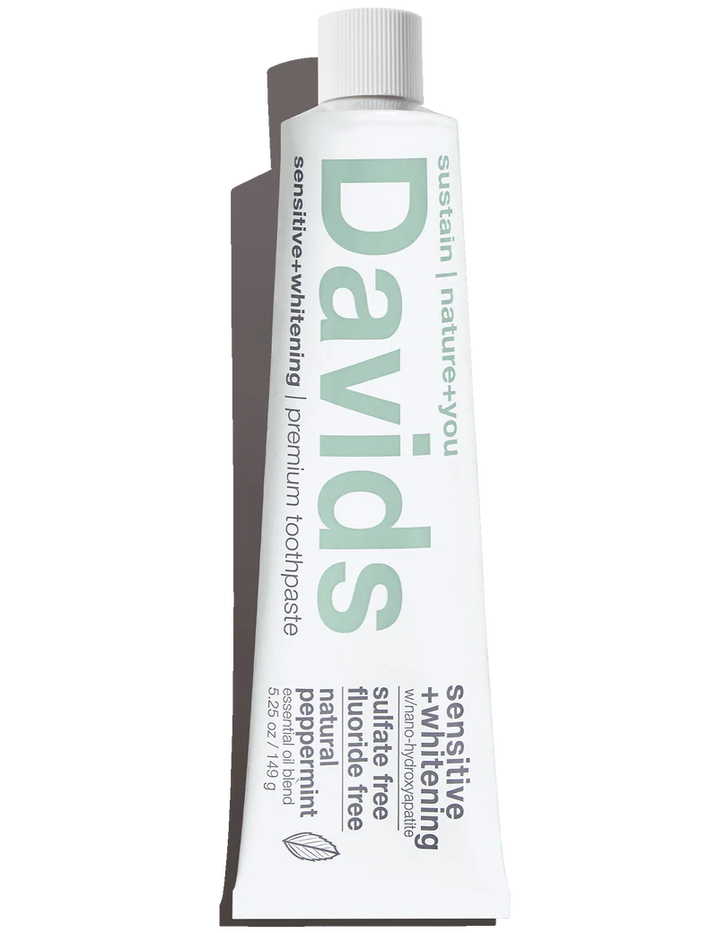 David's Natural Toothpaste | Sensitive + Whitening Peppermint