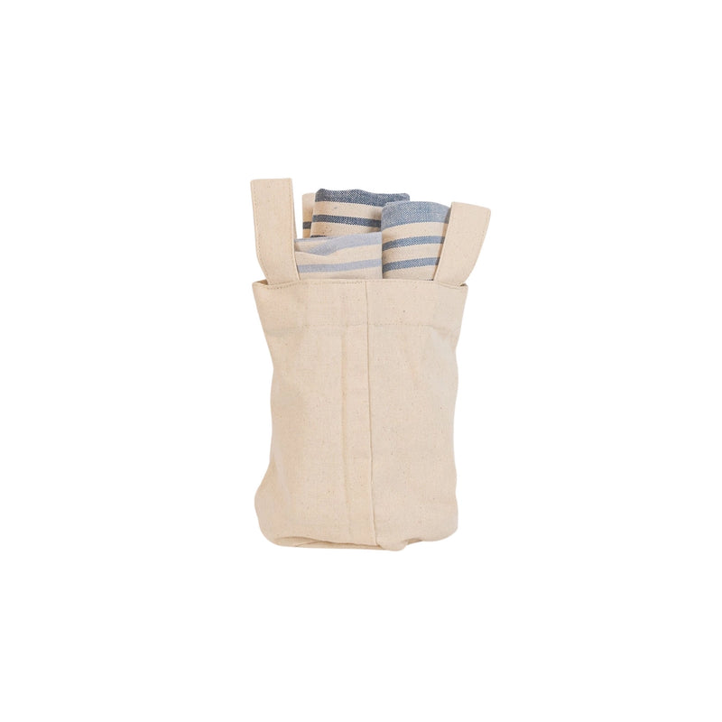 S/3 Odelia Bagged Towels in Blue