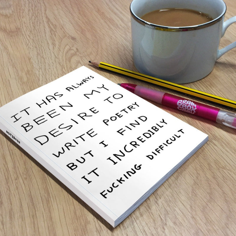 David Shrigley Write Poetry Notebook