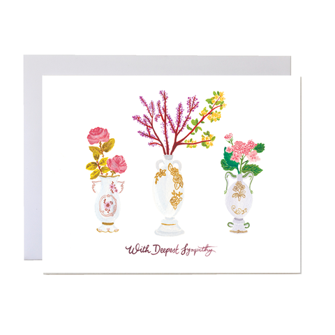 Sympathy Vases Card
