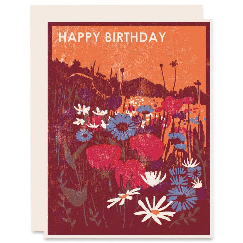Wildflowers Birthday Card