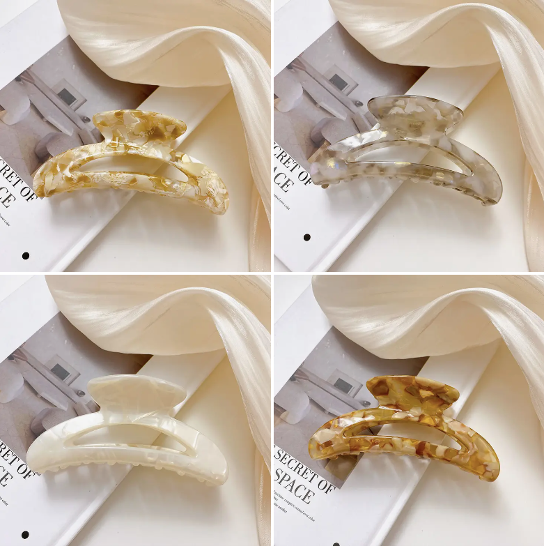 Josie | Printed Curved Claw Clip