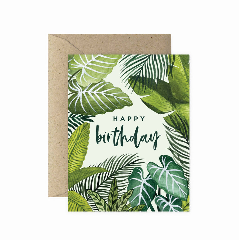 Foliage Frame Birthday Card