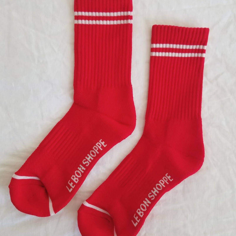 Red Boyfriend Socks