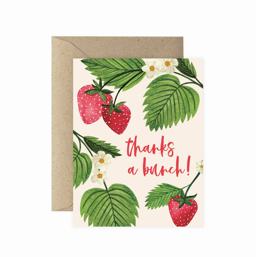 Strawberry Thanks a Bunch Card