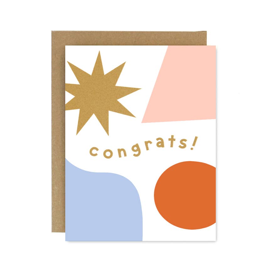 Congrats Shapes & Colors Card
