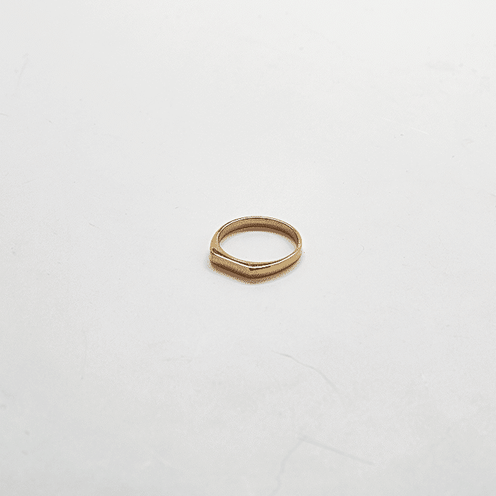 Gold Flat Top Ring