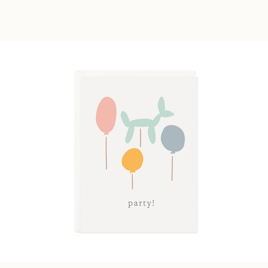 Party Balloons Mini Card