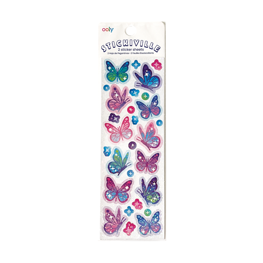 Stickiville Skinny Stickers | Glittery Butterflies