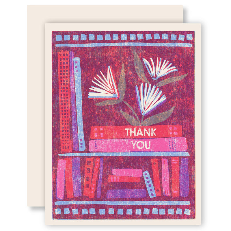 Book Flowers Thank You Card