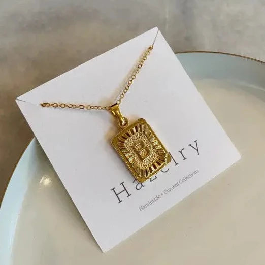 TINGN Dainty Initial Necklace for Women 14k Gold Filled Monogram Letter  Pendant Necklace - Walmart.com