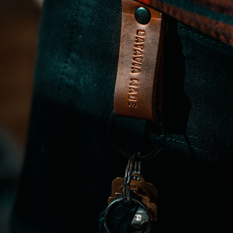 Batavia Made | Key Fob with Genuine Bridle Leather