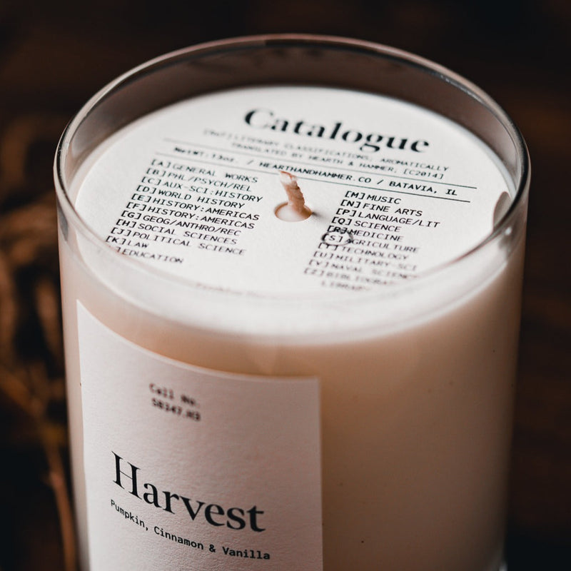 Harvest Catalogue Literary Candle