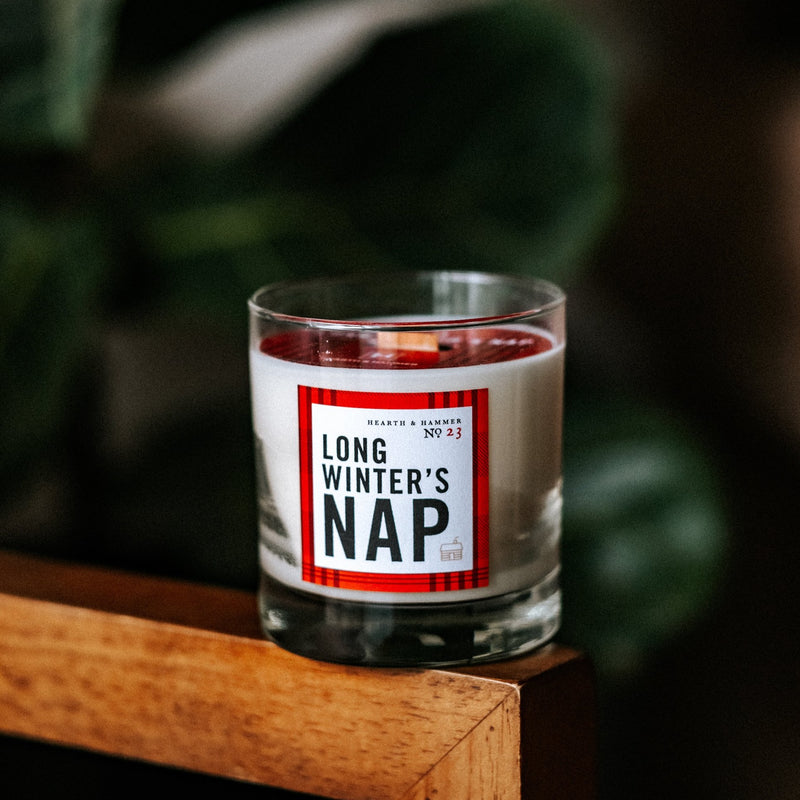 Long Winter's Nap Literary Soy Candle