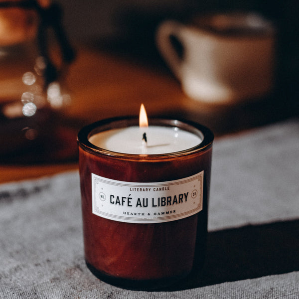 Literary Soy Candle | Café Au Library | Hearth & Hammer – Hearth & Hammer
