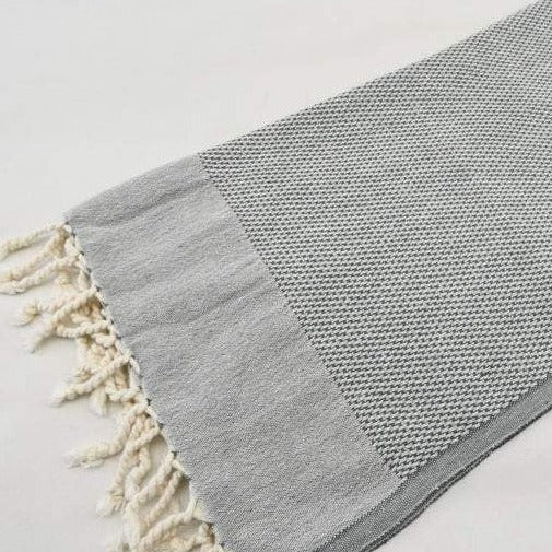 Turkish Hand Towel in Light Gray