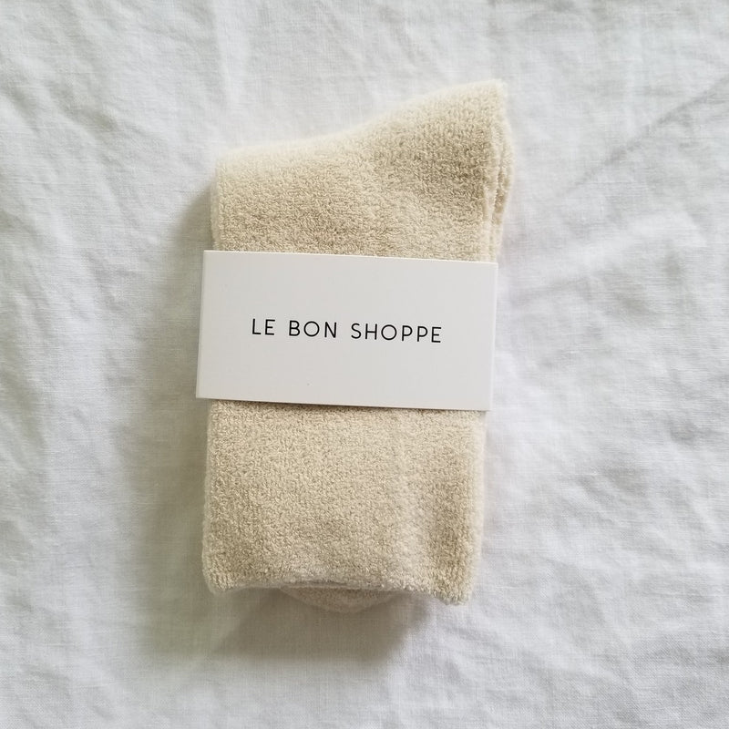 Ecru Cloud Socks