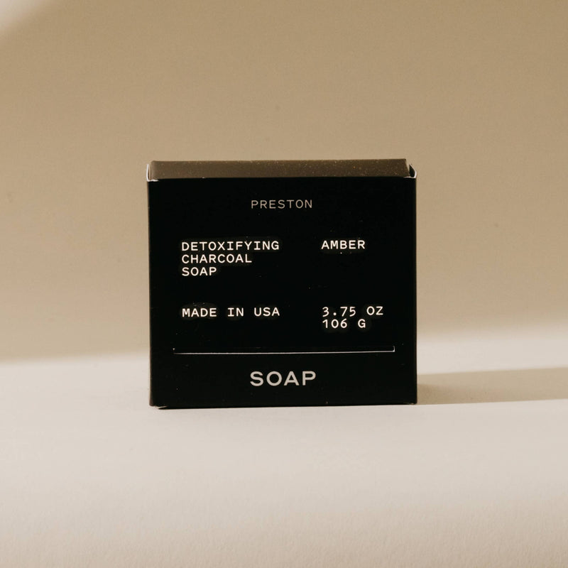 Detoxifying Charcoal Soap in Amber