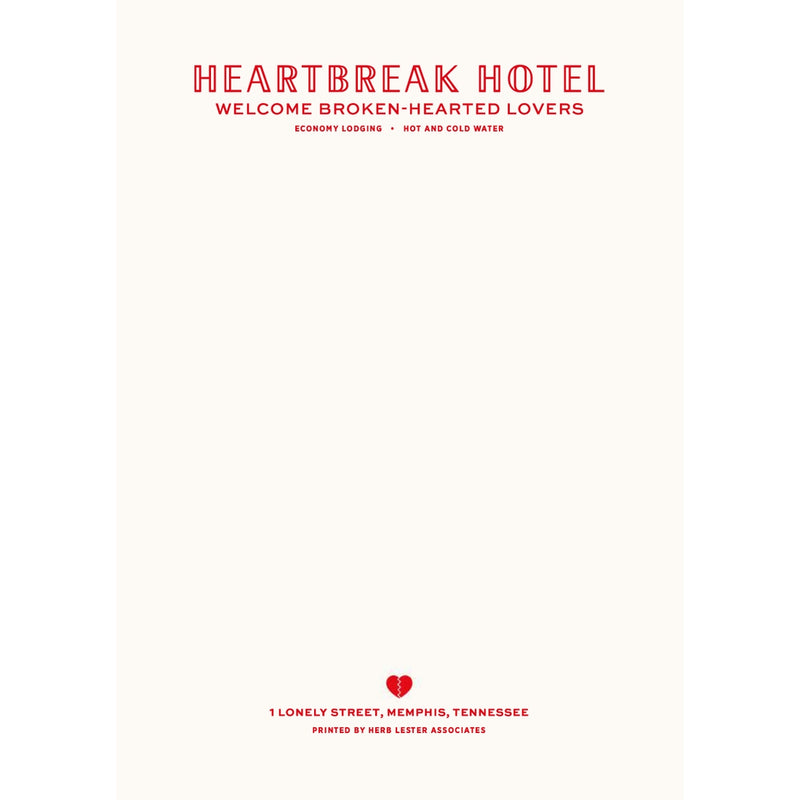 HEARTBREAK HOTEL NOTEPAD