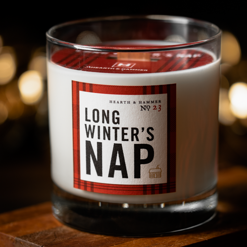 Long Winter's Nap Literary Soy Candle