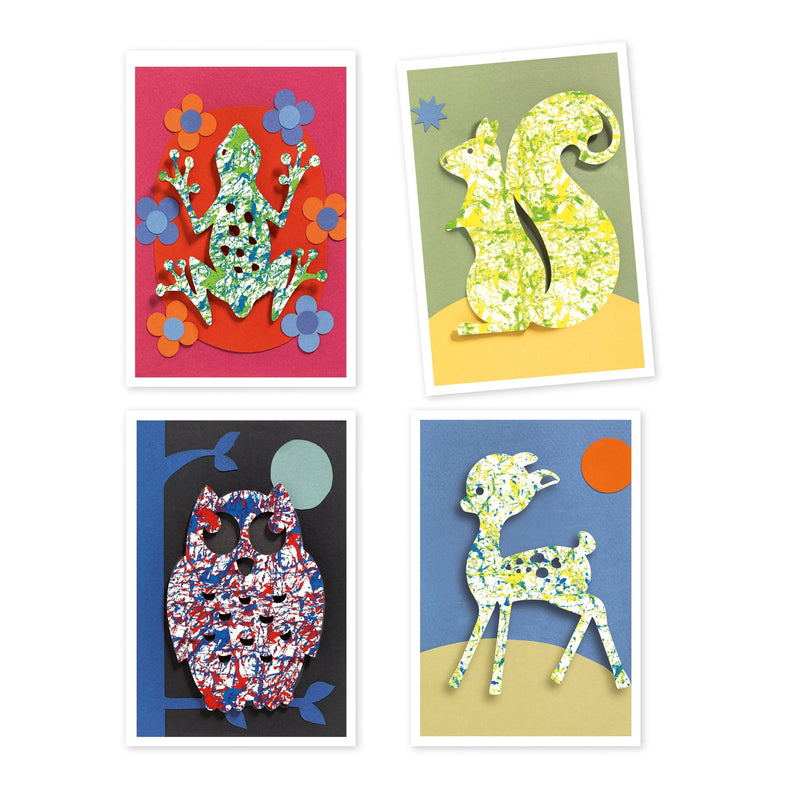 Colorful Parade Painting with Marbles Set